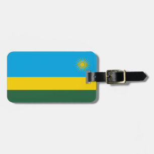 Etiqueta De Bagagem Bandeira do Ruanda