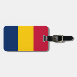 Etiqueta De Bagagem Bandeira do Tag da bagagem de República do Tchad