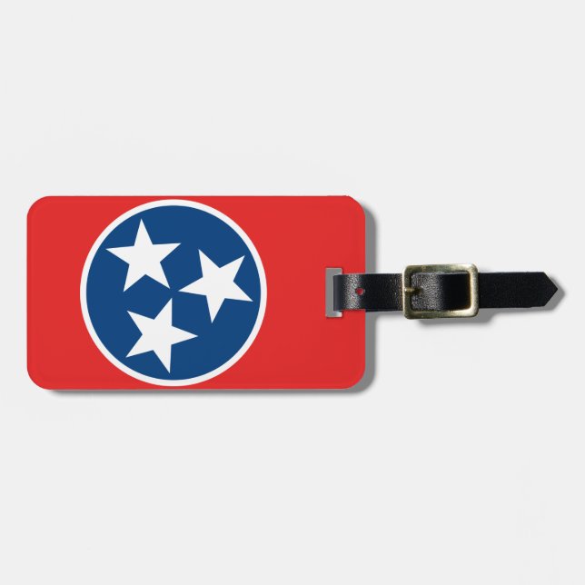 Etiqueta De Bagagem Bandeira do Tennessee (Frente Horizontal)