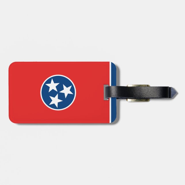 Etiqueta De Bagagem Bandeira do Tennessee (Traseira Horizontal)