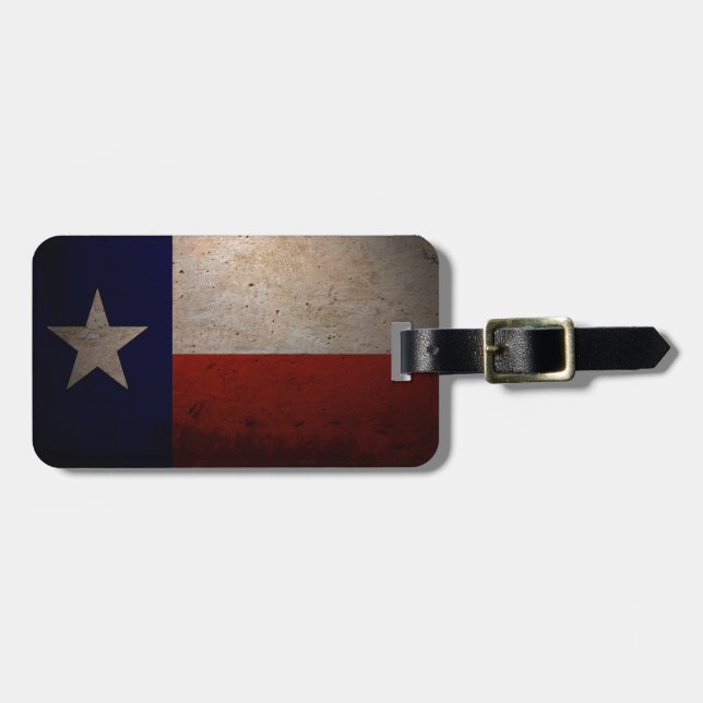 Etiqueta De Bagagem Bandeira do Texas (Frente Horizontal)