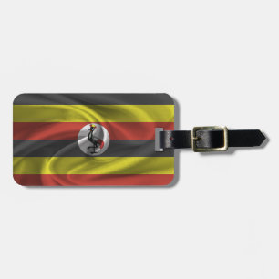 Etiqueta De Bagagem Bandeira Do Uganda