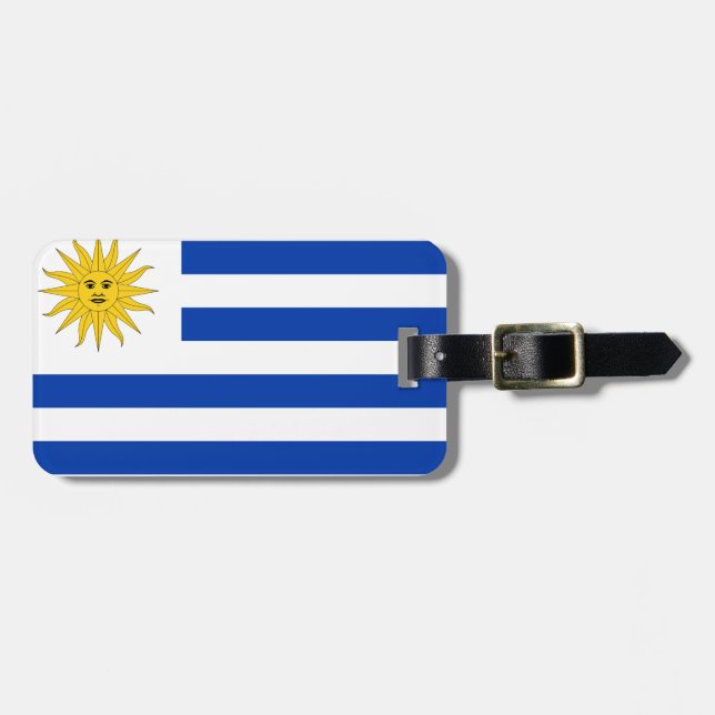 Etiqueta De Bagagem Bandeira do Uruguai (Frente Horizontal)