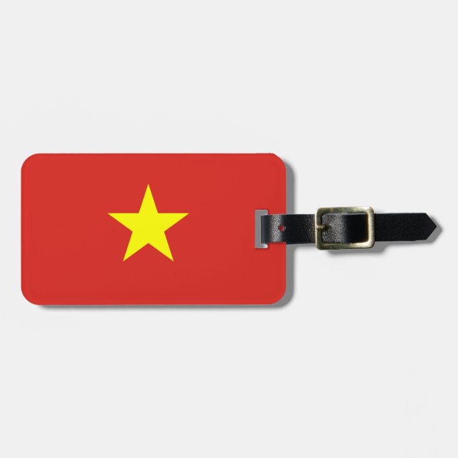 Etiqueta De Bagagem bandeira do Vietname (Frente Horizontal)