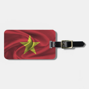 Etiqueta De Bagagem Bandeira Do Vietname