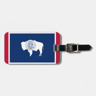 Etiqueta De Bagagem Bandeira do Wyoming