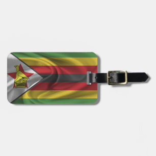 Etiqueta De Bagagem Bandeira Do Zimbábue