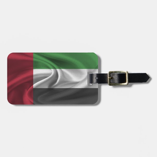 Etiqueta De Bagagem Bandeira Dos EAU (Frente Horizontal)