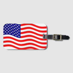 Etiqueta De Bagagem Bandeira dos Estados Unidos da América - suas idei