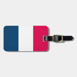 Etiqueta De Bagagem Bandeira Francesa