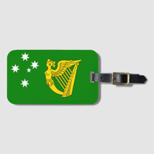 Etiqueta De Bagagem bandeira irlandesa australiana