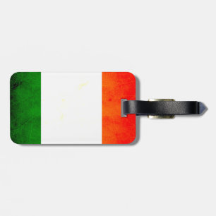 Etiqueta De Bagagem Bandeira irlandesa nervosa moderna