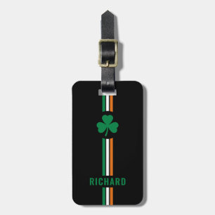 Etiqueta De Bagagem Bandeira Irlandesa Personalizada Patriótica Irland