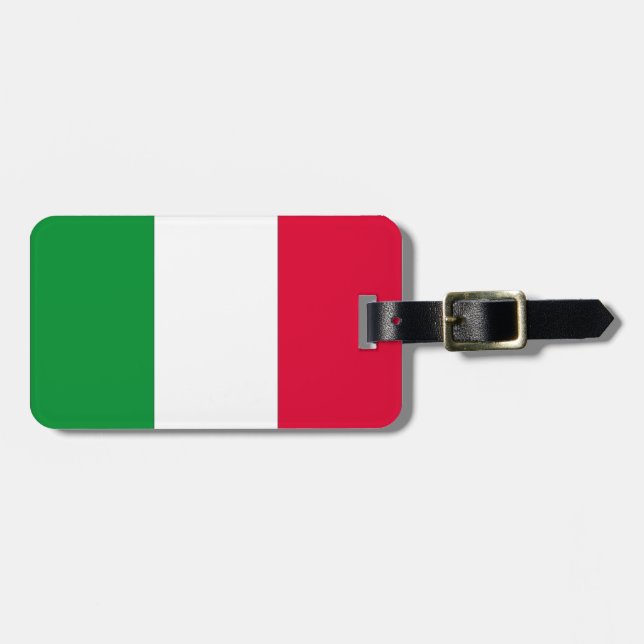 Etiqueta De Bagagem Bandeira italiana (Frente Horizontal)