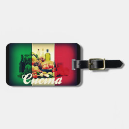 Etiqueta De Bagagem Bandeira italiana Cucina