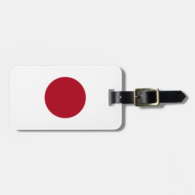 Etiqueta De Bagagem Bandeira japonesa (Frente Horizontal)