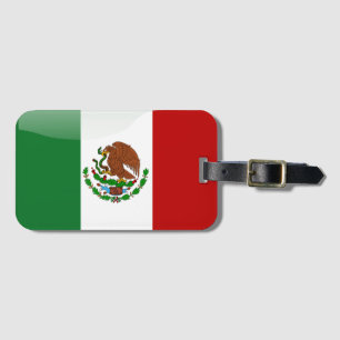 Etiqueta De Bagagem Bandeira lustrosa de México