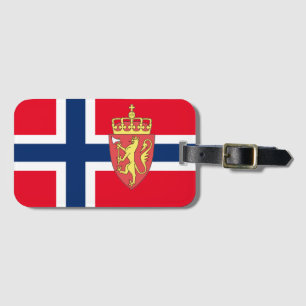 Etiqueta De Bagagem Bandeira norueguesa