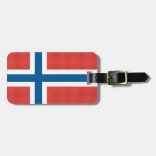 Etiqueta De Bagagem Bandeira norueguesa