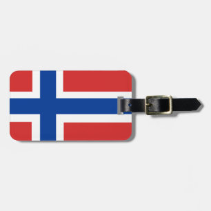 Etiqueta De Bagagem Bandeira norueguesa feita sob encomenda (Norske