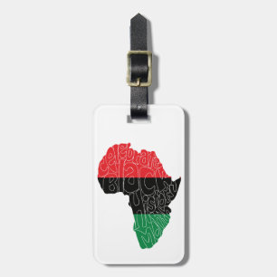 Etiqueta De Bagagem Bandeira Pan-Africana Design
