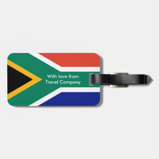 Etiqueta De Bagagem Bandeira Patriótica da África do Sul Bokke