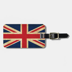 Etiqueta De Bagagem Bandeira patriótica personalizada de Reino Unido