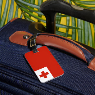 Etiqueta De Bagagem Bandeira Tonga