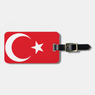 Etiqueta De Bagagem Bandeira turca