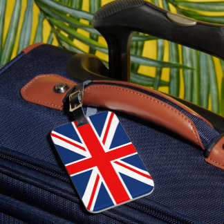Etiqueta De Bagagem Bandeira Union Jack do Reino Unido
