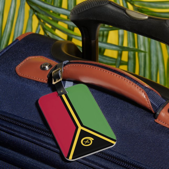 Etiqueta De Bagagem Bandeira Vanuatu (Frente Insitu 1)