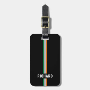 Etiqueta De Bagagem Bandeiras personalizadas da Irlanda Patriótica Irl