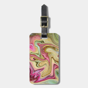 Etiqueta De Bagagem Bandeja abstrato de doces