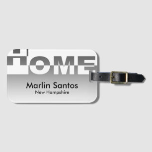 Etiqueta De Bagagem Banner moderno da CASA + seu backgr. & ideias