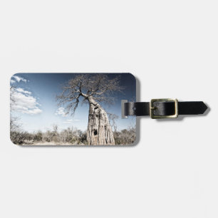 Etiqueta De Bagagem Baobab Tree no Parque Nacional de Mana Piscina, Zi