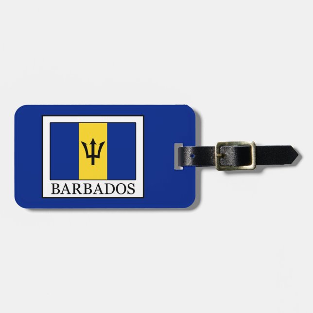 Etiqueta De Bagagem Barbados (Frente Horizontal)