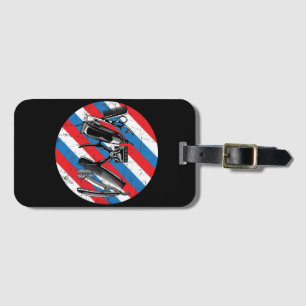 Etiqueta De Bagagem Barber Hairdresser Hair Stylist Barbershop Pole