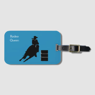 Etiqueta De Bagagem Barrel Racer