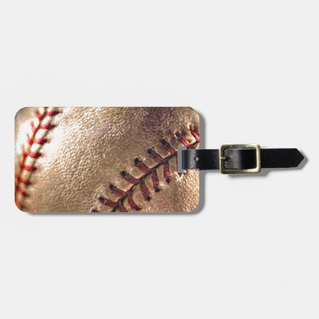 Etiqueta De Bagagem Baseball (Frente Horizontal)