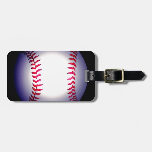 Etiqueta De Bagagem Baseball (Frente Horizontal)