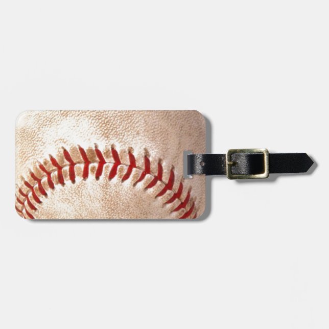 Etiqueta De Bagagem Baseball (Frente Horizontal)