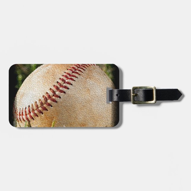 Etiqueta De Bagagem Baseball (Frente Horizontal)