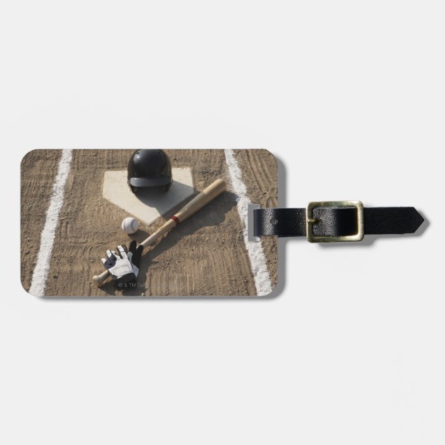 Etiqueta De Bagagem Basebol (Frente Horizontal)