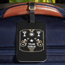 Etiqueta De Bagagem Basquete adaptável desativado