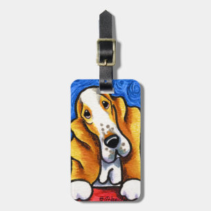 Etiqueta De Bagagem Basset Hound StarNight