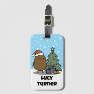 Etiqueta De Bagagem Batata de Natal Personalizada