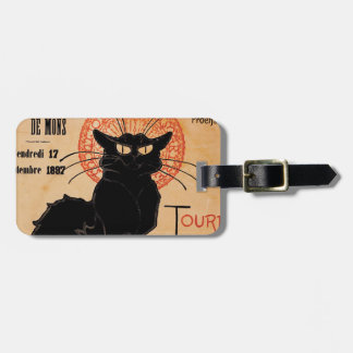 Etiqueta De Bagagem Bate-papo de Nouveau da arte do vintage Noir