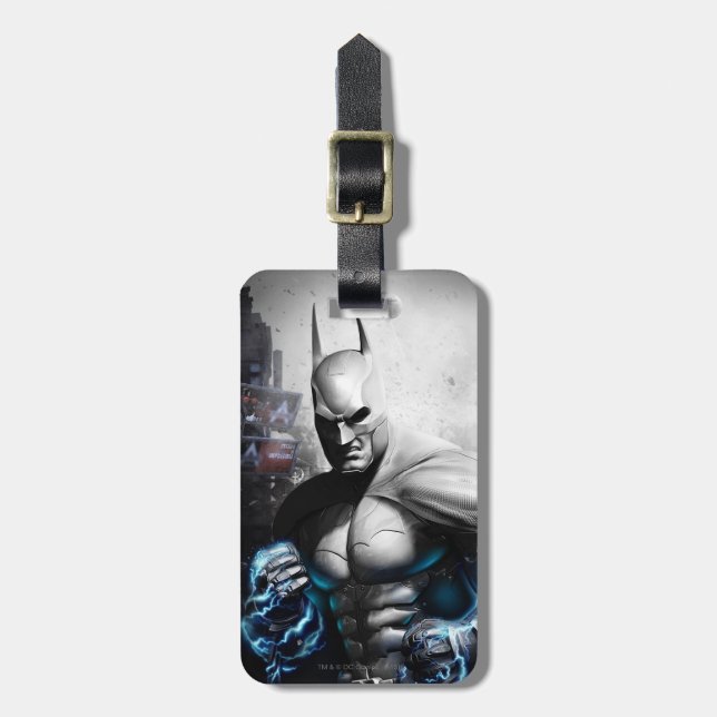 Etiqueta De Bagagem Batman - Relâmpago (Frente Vertical)