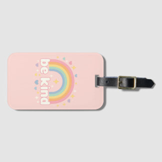 Etiqueta De Bagagem Be Kind – Rainbow Pastel Positivity