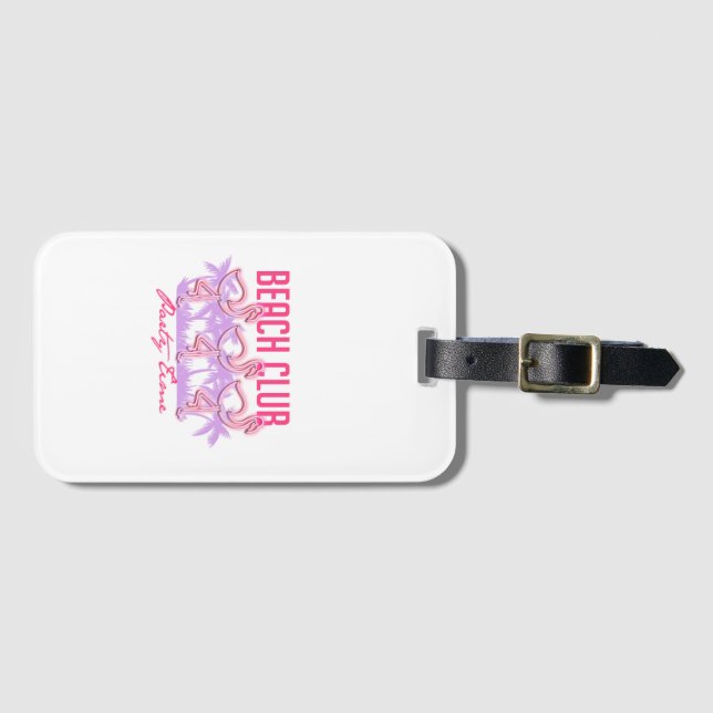 Etiqueta De Bagagem beach  club  (Frente Horizontal)